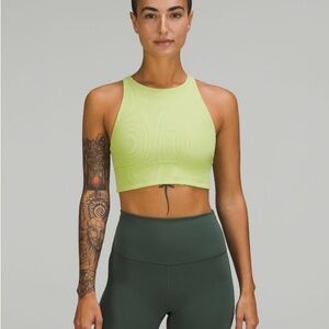 Lululemon Energy High Neck Longline Ribbed Luxtreme Sports Bra